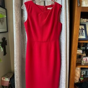 LK Bennett Vibrant Red Midi Dress